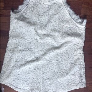 NWOT off white Lace Top